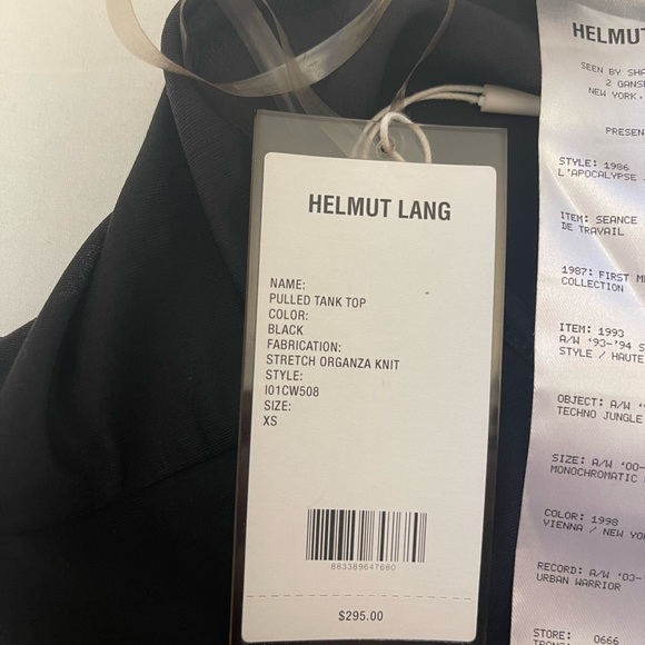 Helmut Lang Pulled Tank Top - NWT - Picture 8 of 9